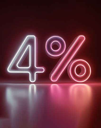 4%