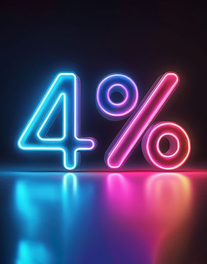 4%