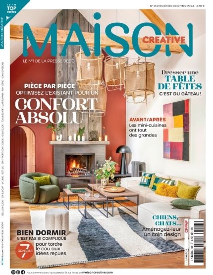 Visuel avec couverture du magazine Maison Créative